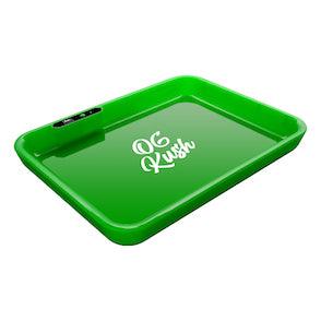 Dope Trays x OG Kush - Green background white logo - Reefer Madness