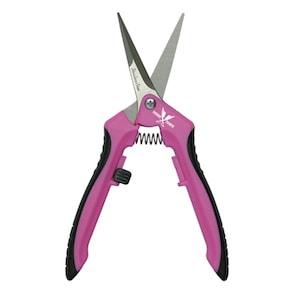 Piranha Pruner Trimming Scissors - Pink Handle & Straight Stainless Steel Blade - Reefer Madness