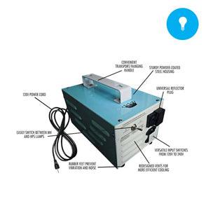 1000W Magnetic 120/240 HPS/HM Crop King Ballast - Reefer Madness