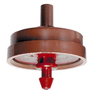 Netafim Techflow Pressure Compensating Emitter w/ Barbed Nipple Outlet - 0.53 GPH Red (25pcs/Bag) - Reefer Madness