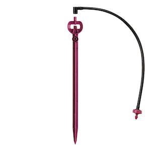 Netafim Pressure Compensating Standard 36in Single Spray Stake Assembly - 3.2 GPH Plum (25pcs/Bag) - Reefer Madness