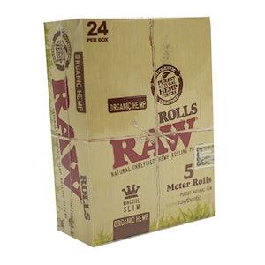 RAW Organic Hemp Rolls 5 Meters/Roll - Box of 24 - Reefer Madness