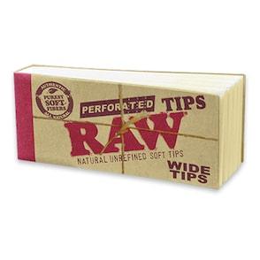 RAW Perforated Wide Tips 50 Tips/Pack - Box of 50 - Reefer Madness