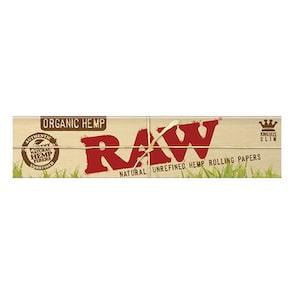 RAW Organic Hemp Papers Kingsize Slim 32 Leaves/Pack - Box of 50 - Reefer Madness