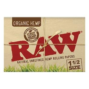 RAW Organic Hemp Papers 1-1/2 33 Leaves/Pack - Box of 25 - Reefer Madness