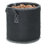 Black Grow1 Fabric Pot (With Handles) - Reefer Madness