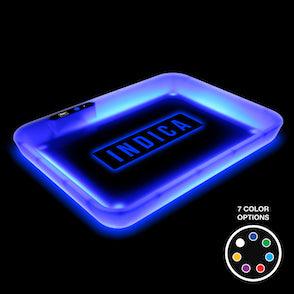 Dope Trays x Indica - Blue background white logo - Reefer Madness