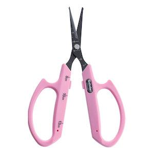 Saboten Fluorine Coated Round Tip Angled Blade Trimming Scissors - Pink (PT-4) - Reefer Madness