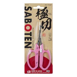 Saboten Stainless Steel Straight Blade Trimming Scissors - Orange (PT-12) - Reefer Madness