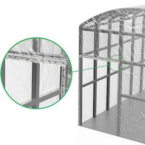 6.5' Feet "U" Shape Aluminum Wiggle Wire Channel For Greenhouse and Wiggle wire 6.5' White (10 Pack) - Reefer Madness